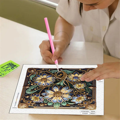 Blooming Flower - Special Shaped Drill Diamond Painting 30*30CM