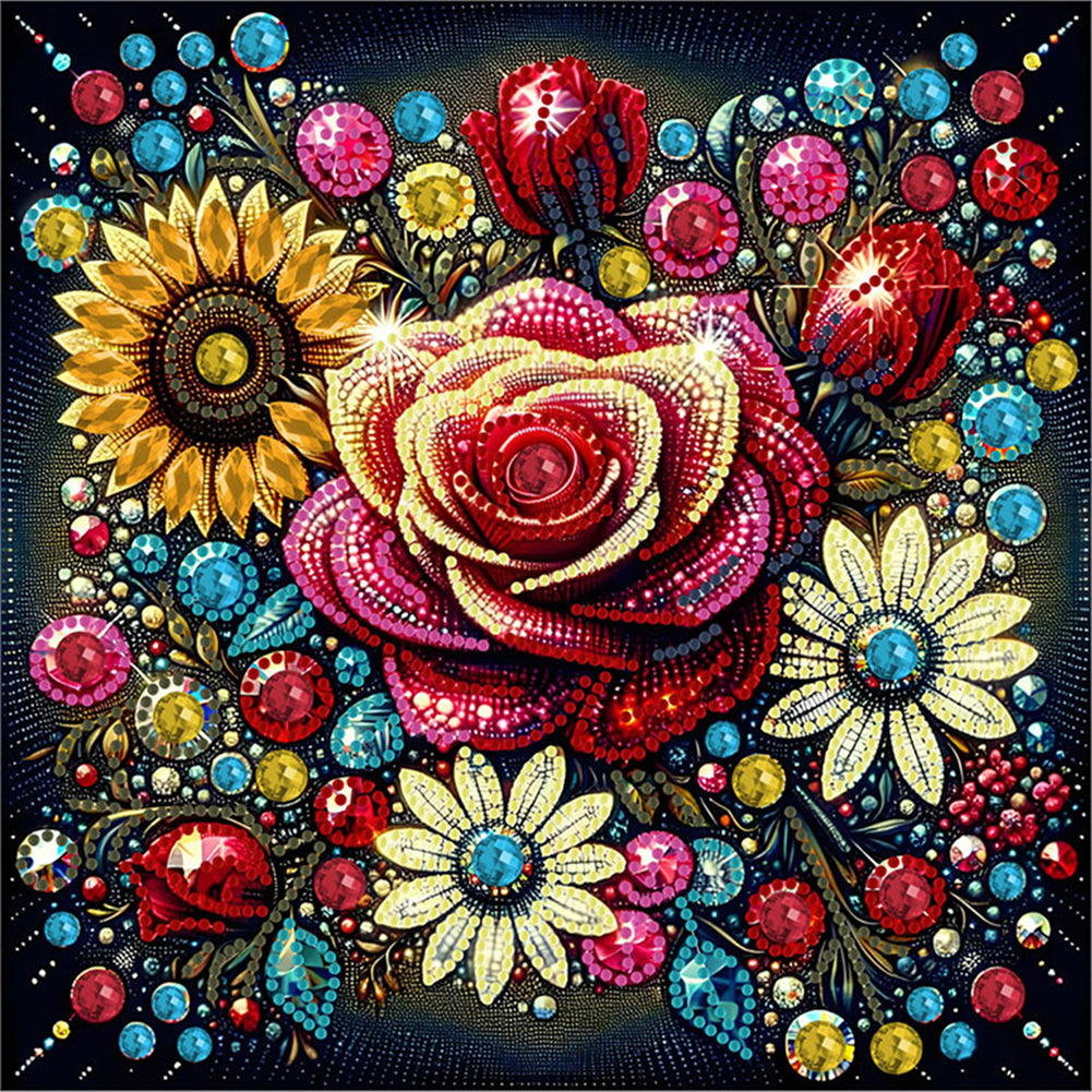 Daisy Rose - Special Shaped Drill Diamond Painting 30*30CM