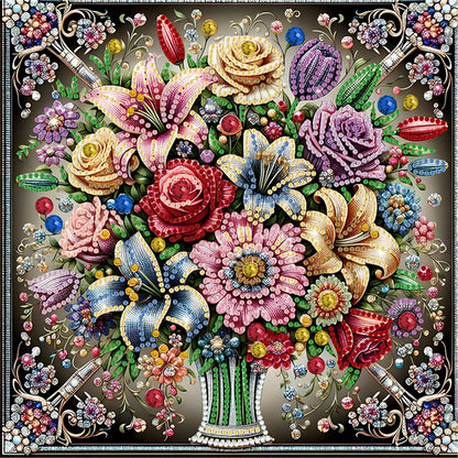 Glass Vase - Special Shaped Drill Diamond Painting 30*30CM