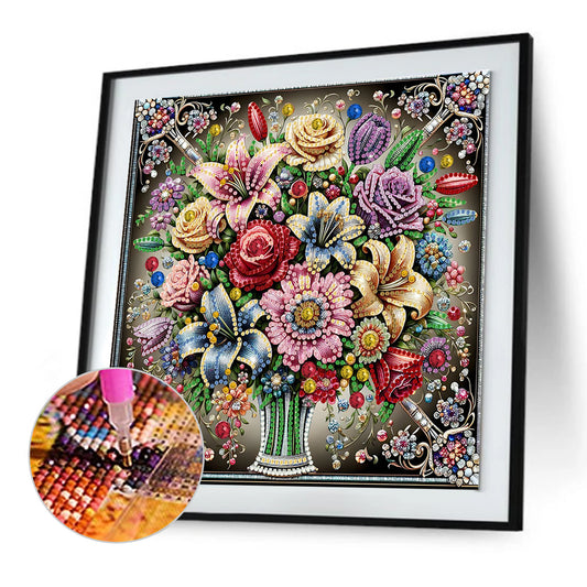 Glass Vase - Special Shaped Drill Diamond Painting 30*30CM