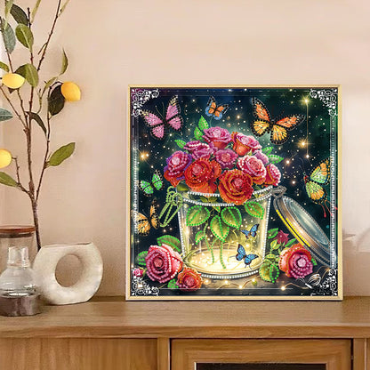 Blooming Flower - Special Shaped Drill Diamond Painting 30*30CM