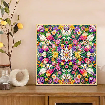 Blooming Flower - Special Shaped Drill Diamond Painting 30*30CM
