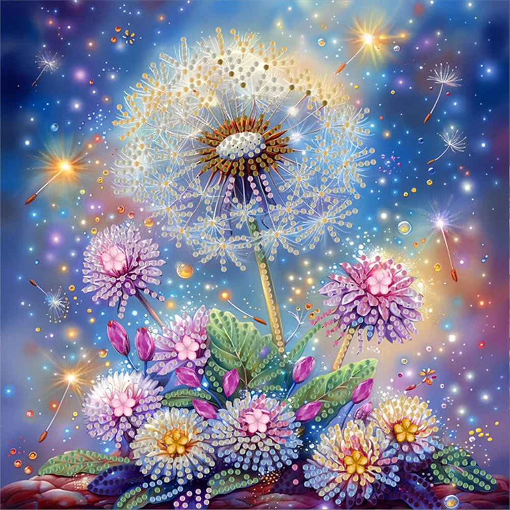 Blooming Flower - Special Shaped Drill Diamond Painting 30*30CM