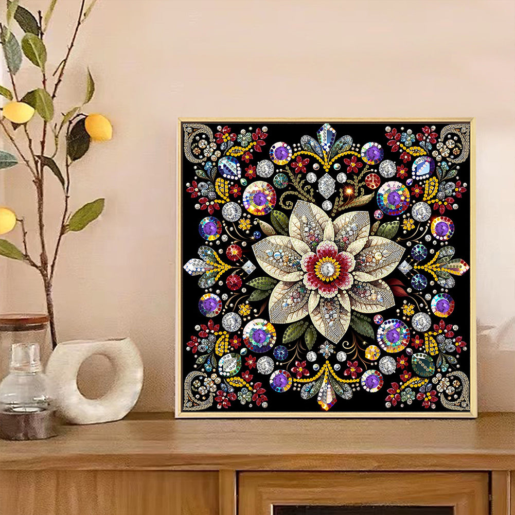 Blooming Flower - Special Shaped Drill Diamond Painting 30*30CM