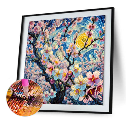 Blooming Flowers - Special Shaped Drill Diamond Painting 30*30CM