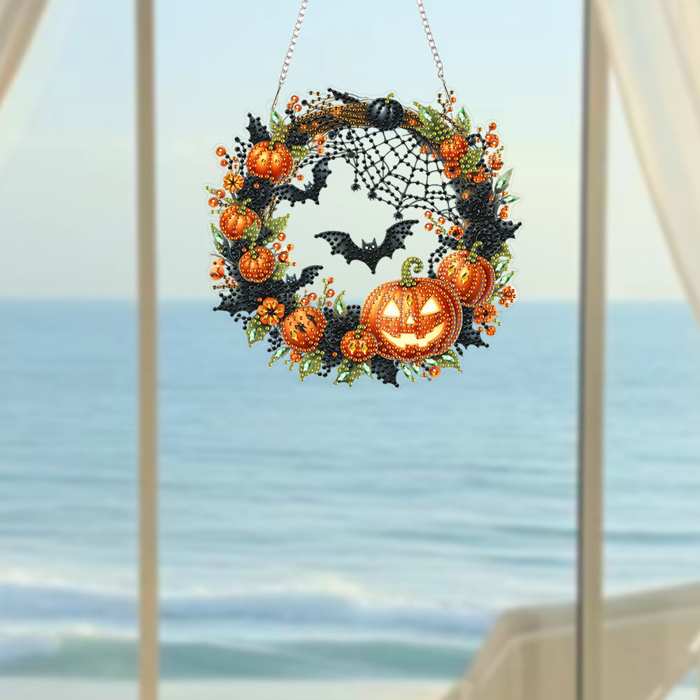 2D Flat Acrylic DIY Hanging Diamond Art Kits Special Shape Wall Door Decoration