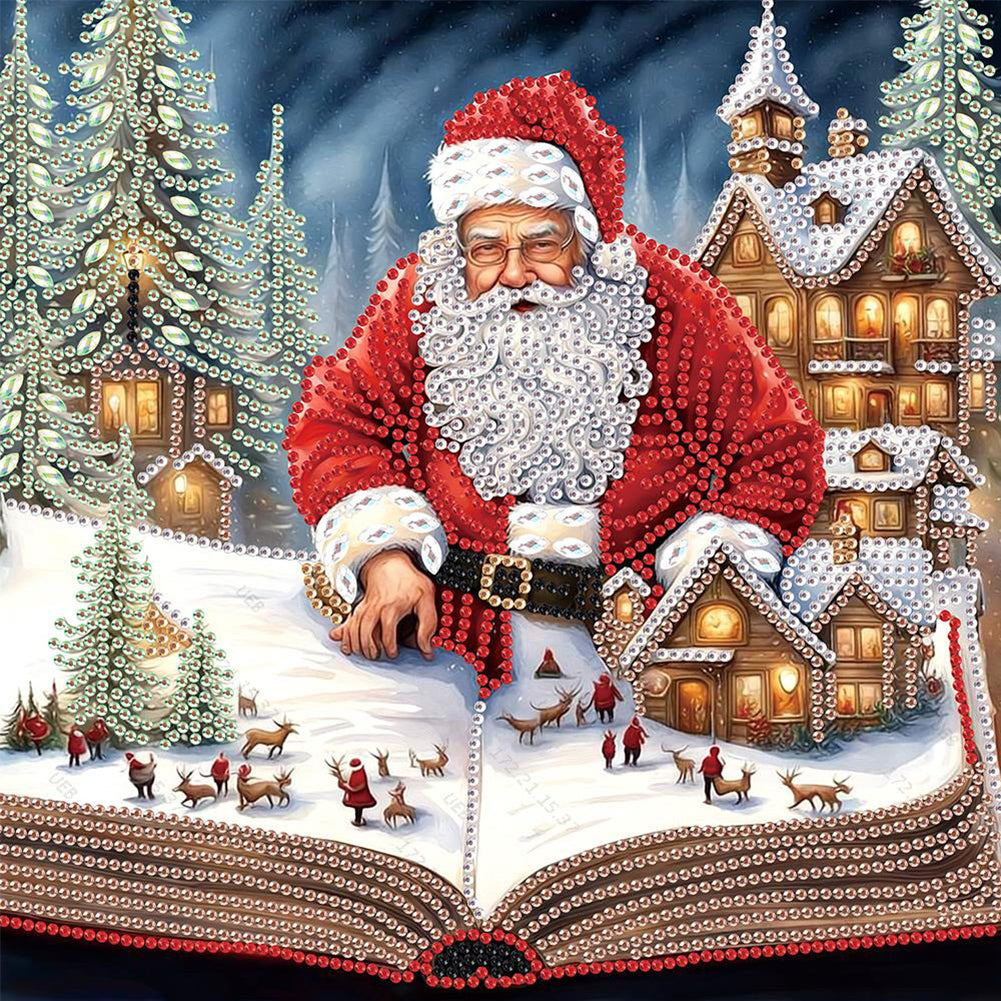4 Pcs Christmas - Special Shaped Drill Diamond Painting 30*30CM