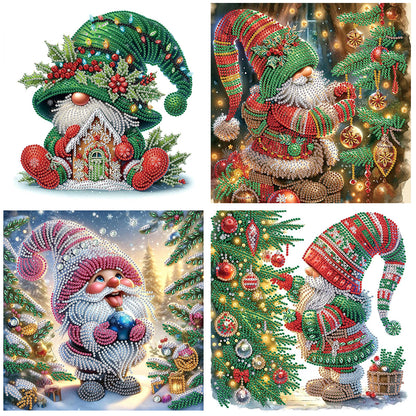4 Pcs Christmas - Special Shaped Drill Diamond Painting 30*30CM