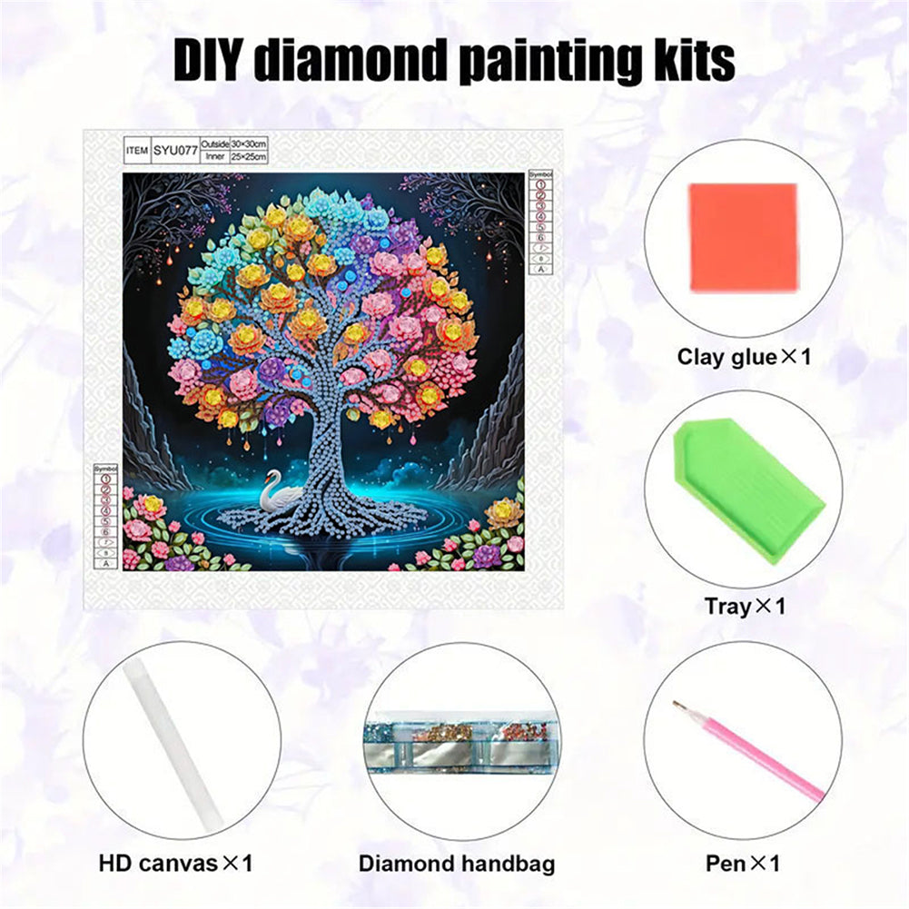 Tree Of Life - Special Shaped Drill Diamond Painting 30*30CM