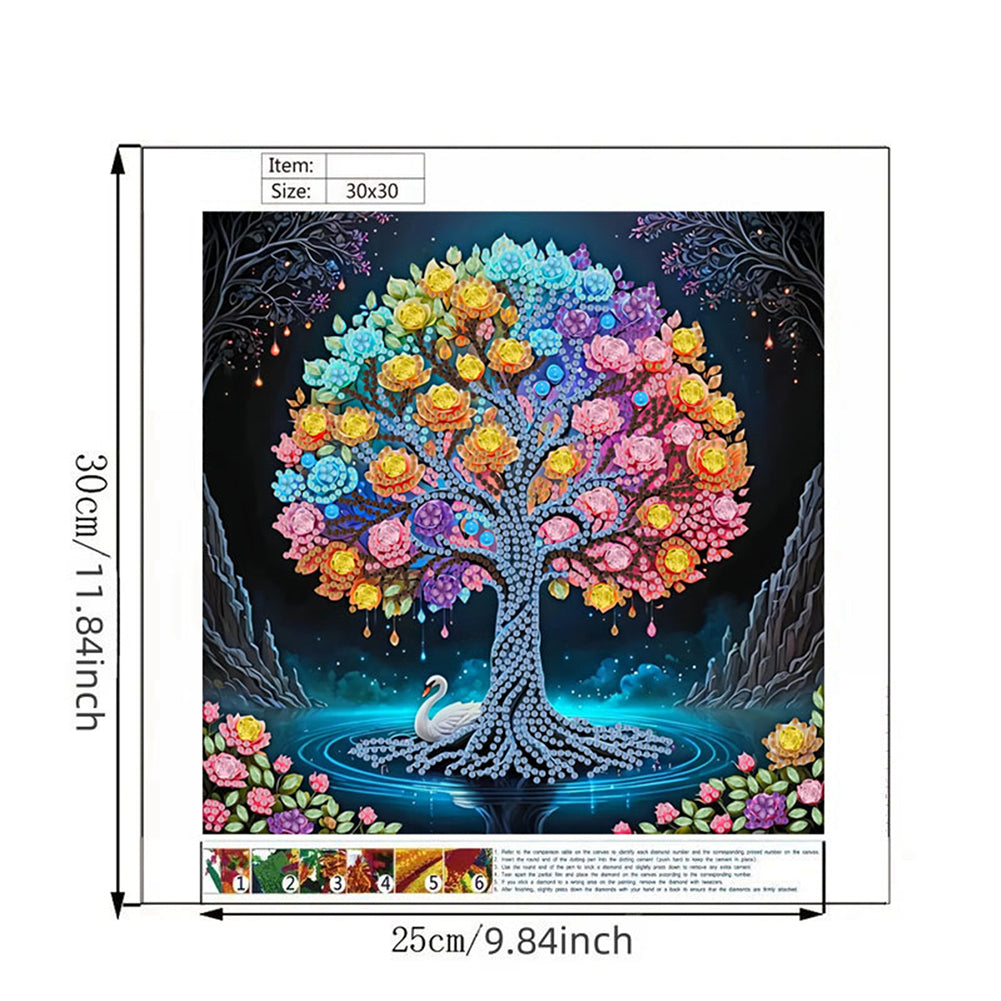 Tree Of Life - Special Shaped Drill Diamond Painting 30*30CM