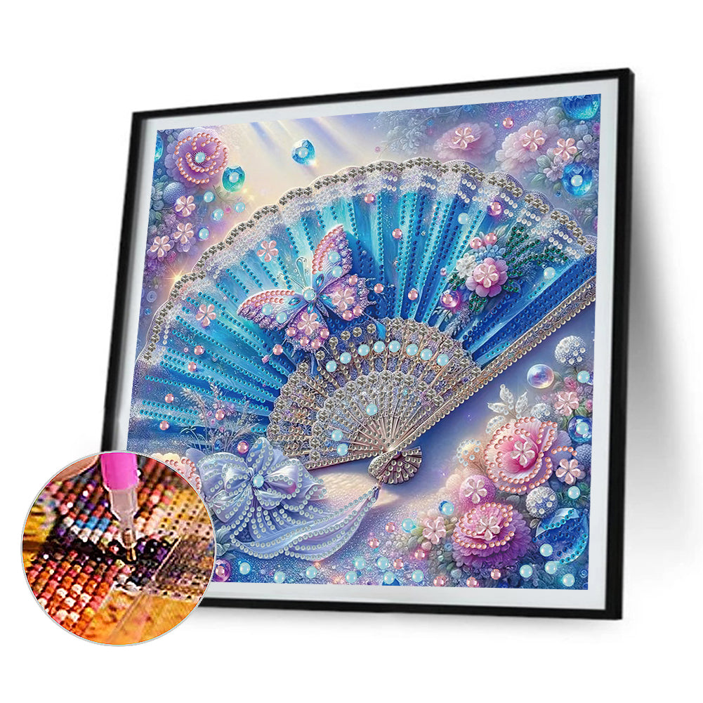 4 Pcs Flower And Bird - Special Shaped Drill Diamond Painting 30*30CM