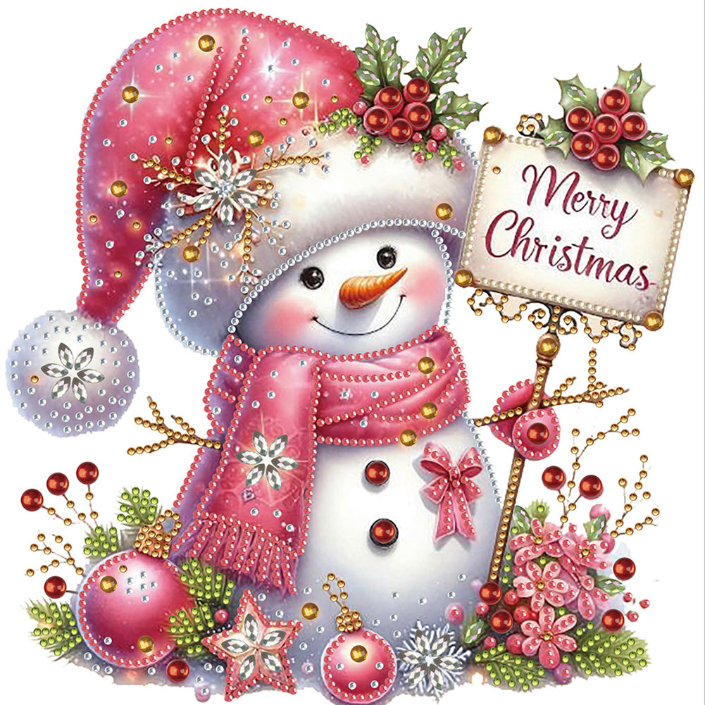4 Pcs Christmas - Special Shaped Drill Diamond Painting 30*30CM