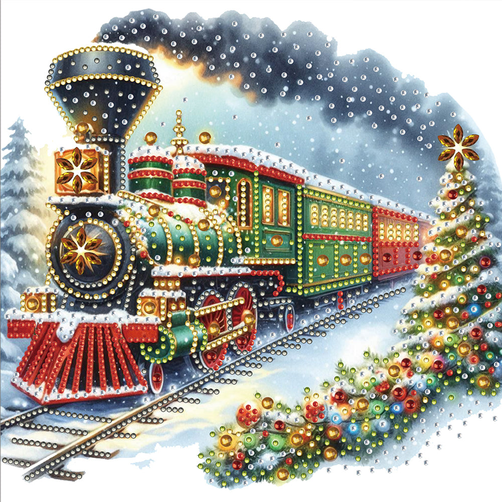 4 Pcs Christmas - Special Shaped Drill Diamond Painting 30*30CM