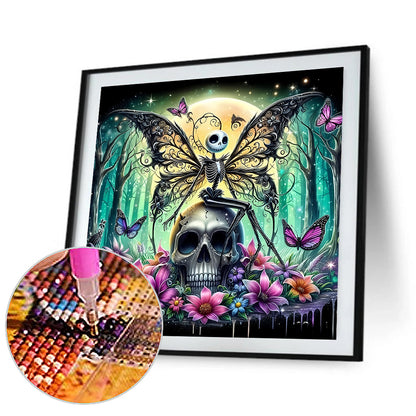 Halloween Skeleton - Full Round Drill Diamond Painting 40*40CM