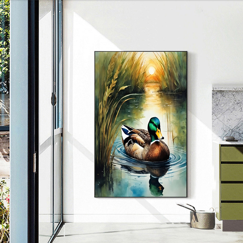 Mallard Duck - Full Round Drill Diamond Painting 40*60CM