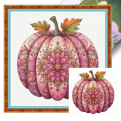 Mandala Pumpkin - 14CT Stamped Cross Stitch 40*40CM