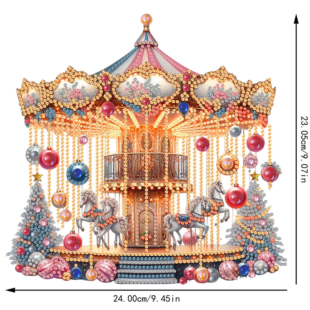 2D Flat Xmas DIY Desktop Diamond Art Kits Diamond Painting Desktop Ornaments Kit