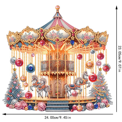 2D Flat Xmas DIY Desktop Diamond Art Kits Diamond Painting Desktop Ornaments Kit