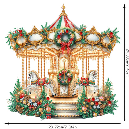 2D Flat Xmas DIY Desktop Diamond Art Kits Diamond Painting Desktop Ornaments Kit