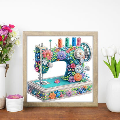 Vintage Sewing Machine - Special Shaped Drill Diamond Painting 30*30CM