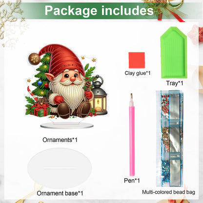 2D Flat DIY Diamond Painting Desktop Ornaments Kit for Home Office Desktop Decor