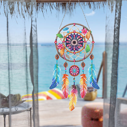 Dream Catcher 2D Flat DIY Diamond Art Pendant Special Shape Diamond Painting Set