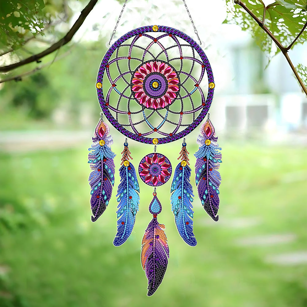 Dream Catcher 2D Flat DIY Diamond Art Pendant Special Shape Diamond Painting Set