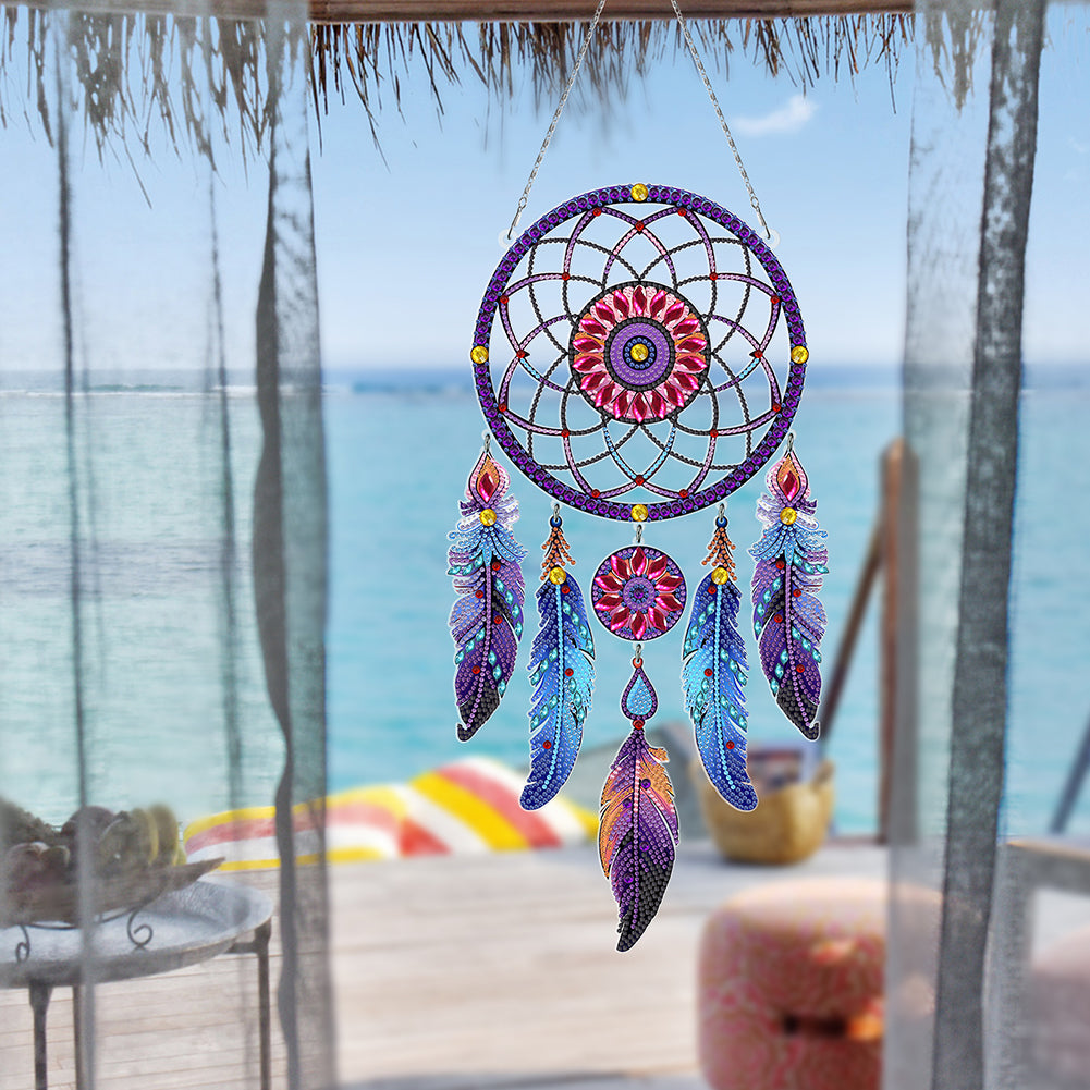 Dream Catcher 2D Flat DIY Diamond Art Pendant Special Shape Diamond Painting Set