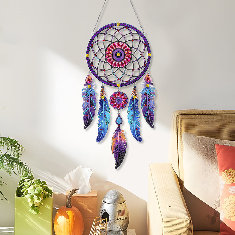 Dream Catcher 2D Flat DIY Diamond Art Pendant Special Shape Diamond Painting Set