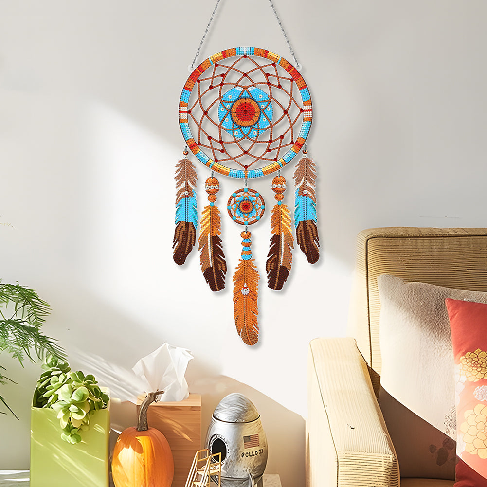 Dream Catcher 2D Flat DIY Diamond Art Pendant Special Shape Diamond Painting Set