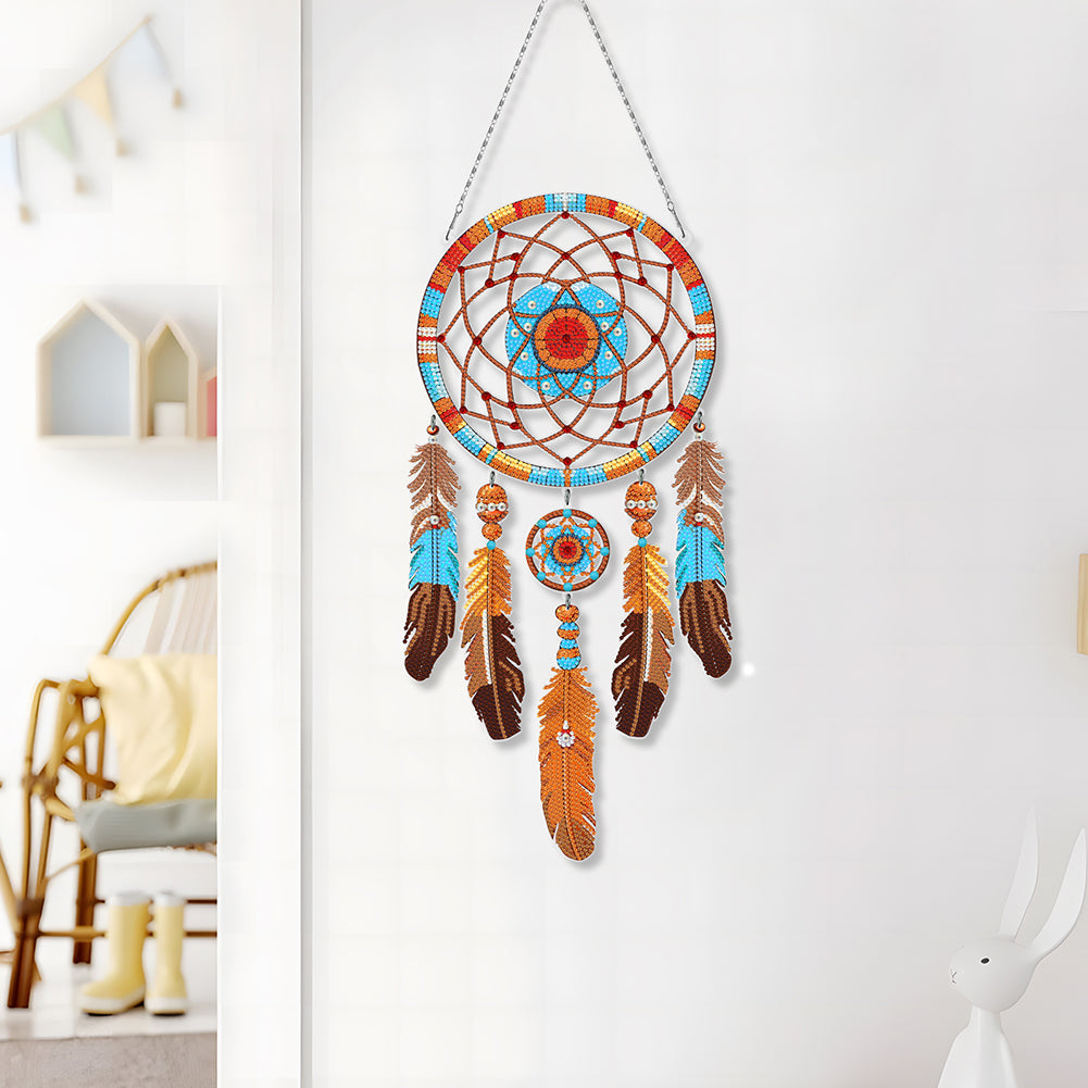 Dream Catcher 2D Flat DIY Diamond Art Pendant Special Shape Diamond Painting Set