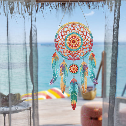 Dream Catcher 2D Flat DIY Diamond Art Pendant Special Shape Diamond Painting Set