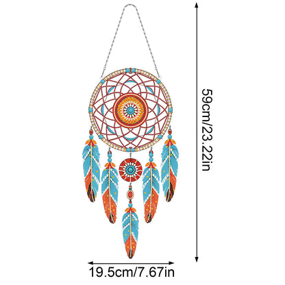 Dream Catcher 2D Flat DIY Diamond Art Pendant Special Shape Diamond Painting Set