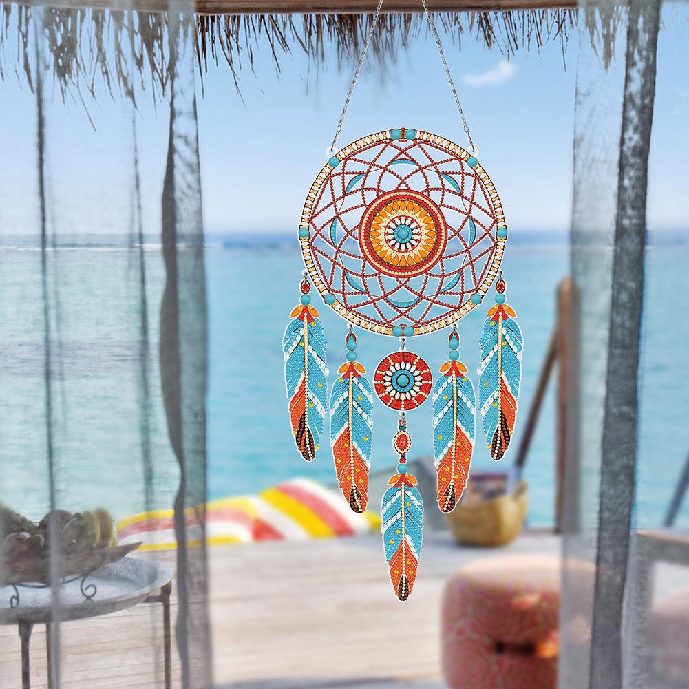 Dream Catcher 2D Flat DIY Diamond Art Pendant Special Shape Diamond Painting Set