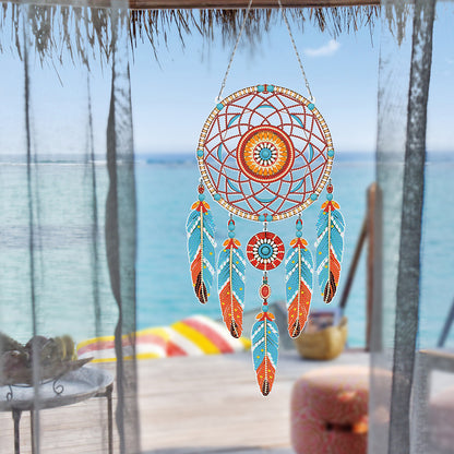 Dream Catcher 2D Flat DIY Diamond Art Pendant Special Shape Diamond Painting Set
