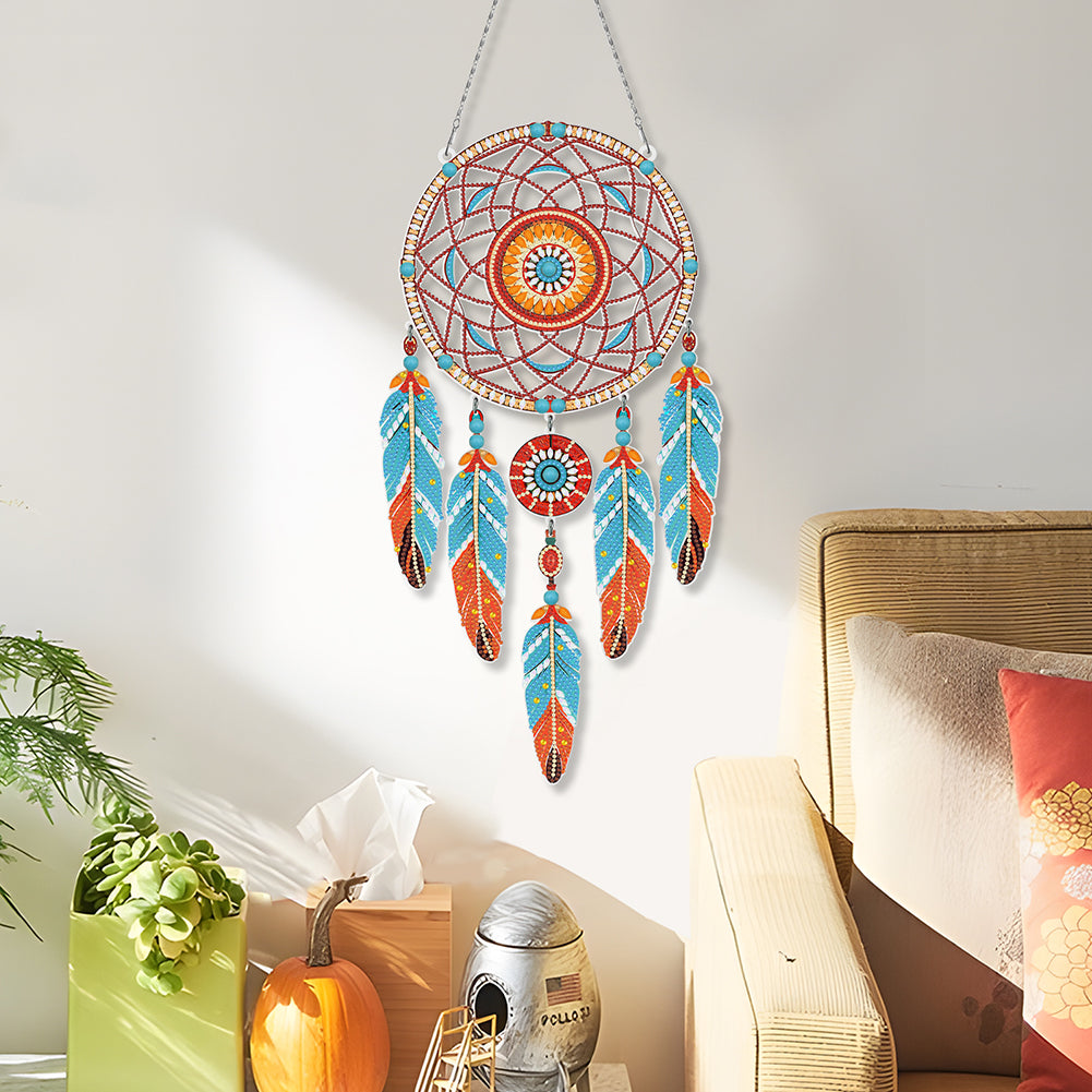 Dream Catcher 2D Flat DIY Diamond Art Pendant Special Shape Diamond Painting Set
