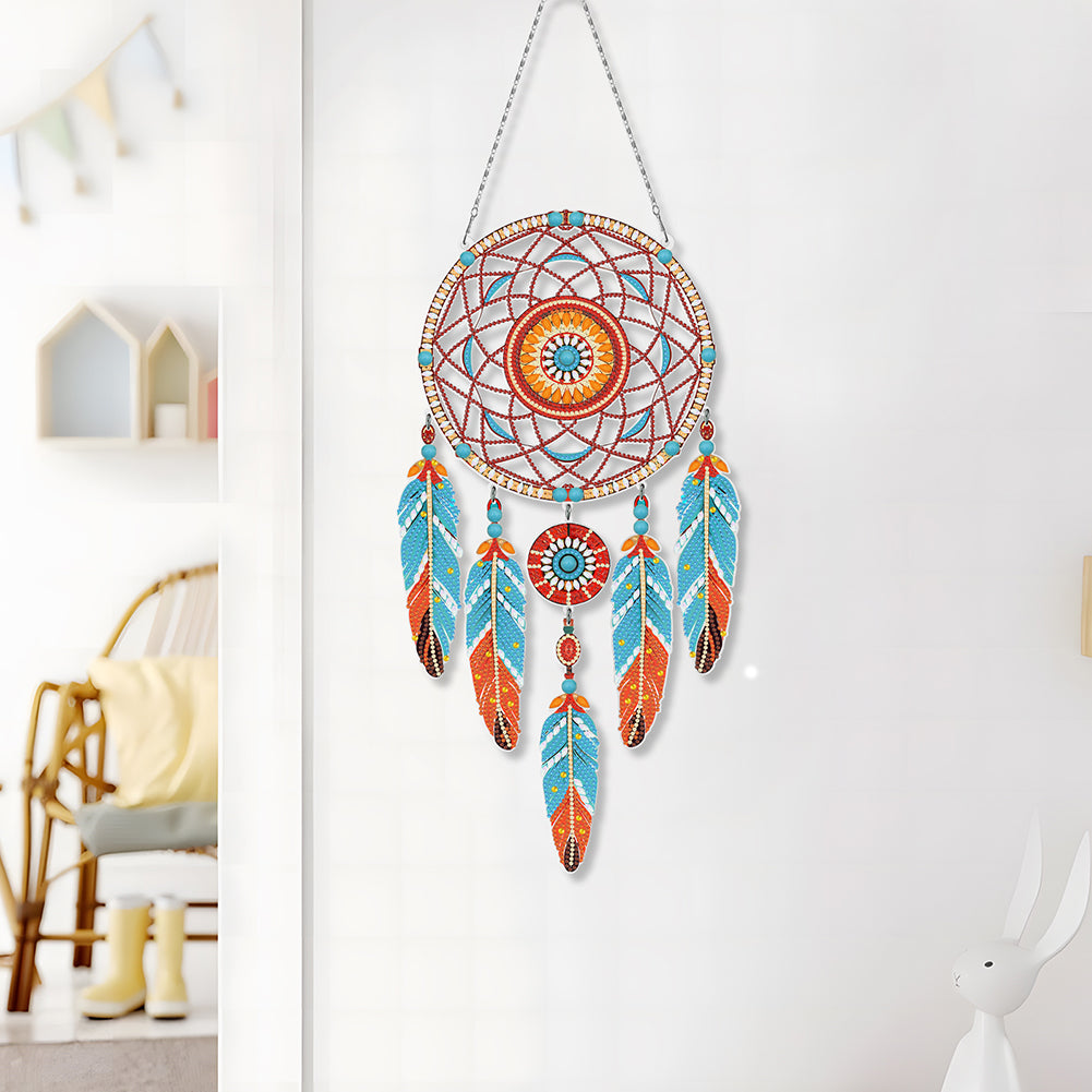 Dream Catcher 2D Flat DIY Diamond Art Pendant Special Shape Diamond Painting Set
