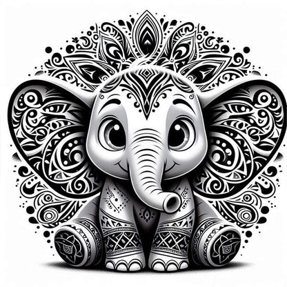Silhouette Dumbo - 11CT Stamped Cross Stitch 40*40CM
