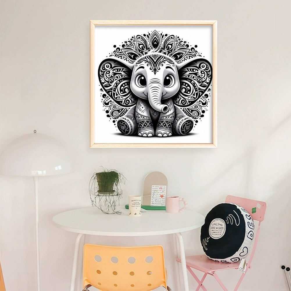 Silhouette Dumbo - 11CT Stamped Cross Stitch 40*40CM