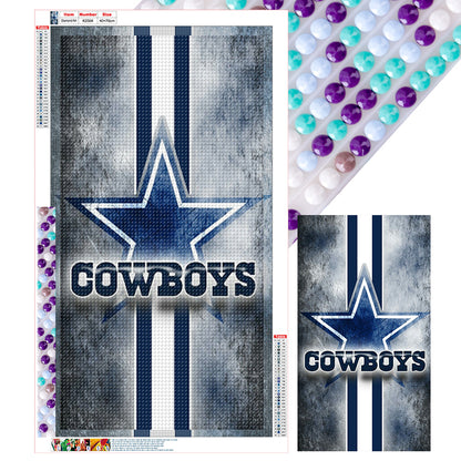 Dallas Cowboys - Full Round Drill Diamond Painting 40*70CM