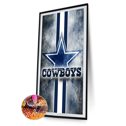 Dallas Cowboys - Full Round Drill Diamond Painting 40*70CM