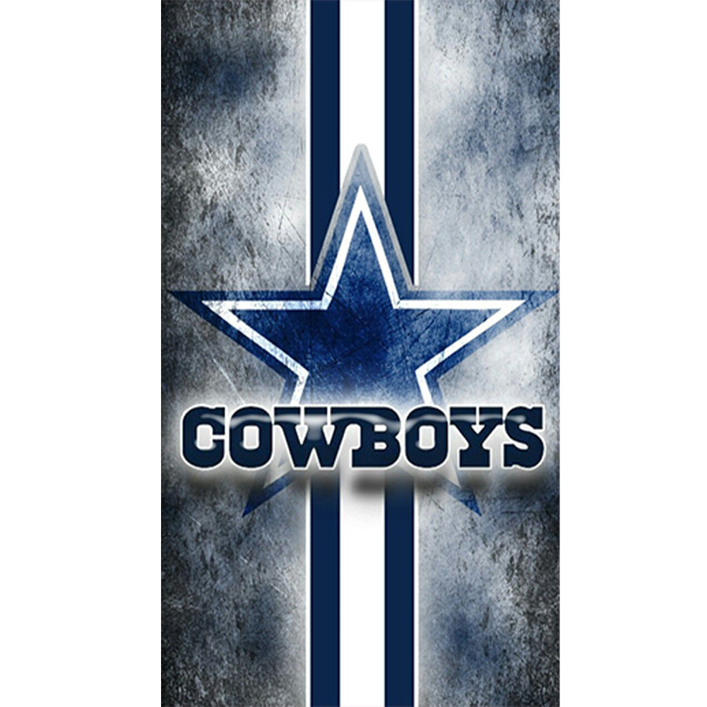 Dallas Cowboys - Full Round Drill Diamond Painting 40*70CM