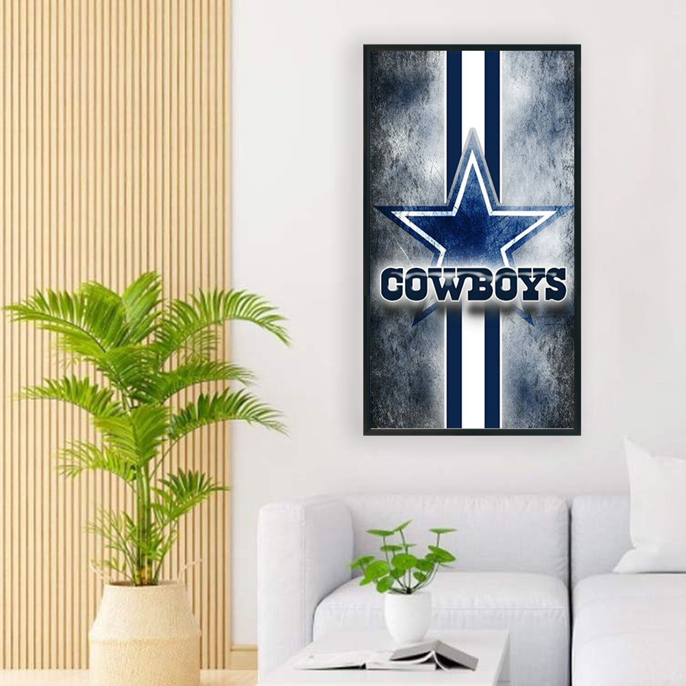 Dallas Cowboys - Full Round Drill Diamond Painting 40*70CM
