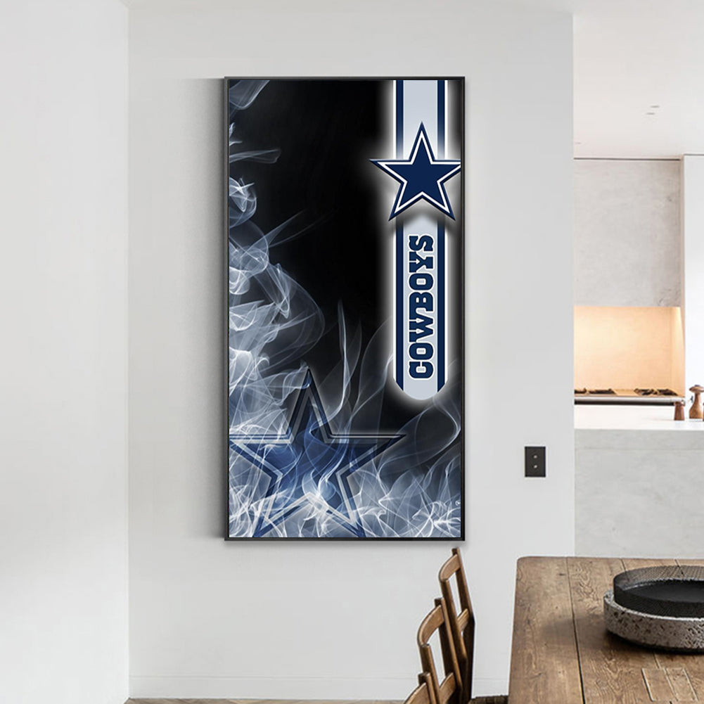 Dallas Cowboys - Full Round Drill Diamond Painting 40*80CM