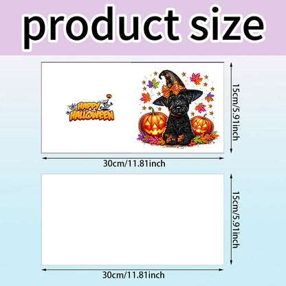6PCS DIY Diamond Art Greeting Cards Halloween Designs for Halloween and Holidays