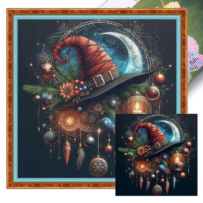 Wizard Hat - 11CT Stamped Cross Stitch 40*40CM