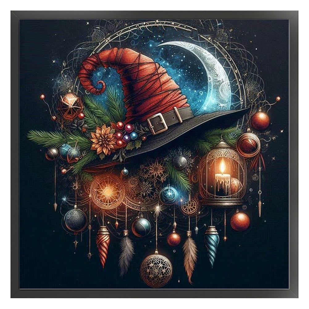 Wizard Hat - 11CT Stamped Cross Stitch 40*40CM