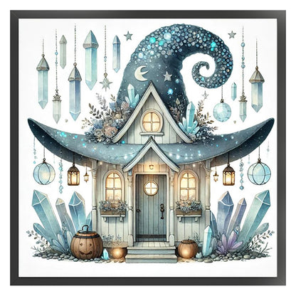 Halloween Cottage - 11CT Stamped Cross Stitch 40*40CM