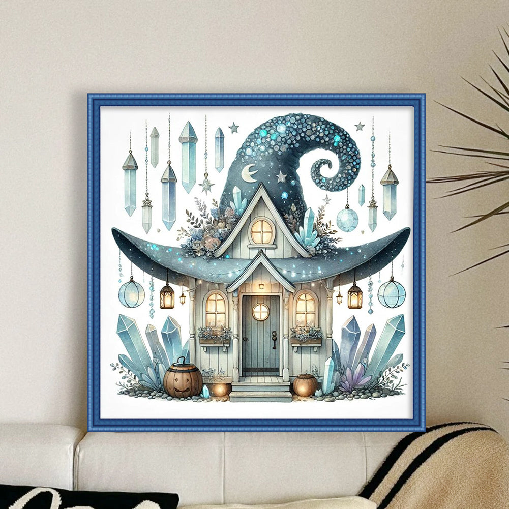 Halloween Cottage - 11CT Stamped Cross Stitch 40*40CM