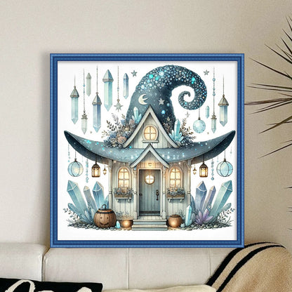 Halloween Cottage - 11CT Stamped Cross Stitch 40*40CM
